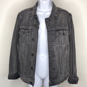 Black/Grey denim jacket size S (small) from PACSUN